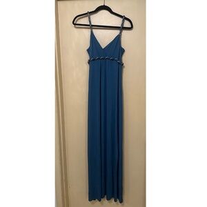 Ella Moss Blue Maxi Dress, Size Small